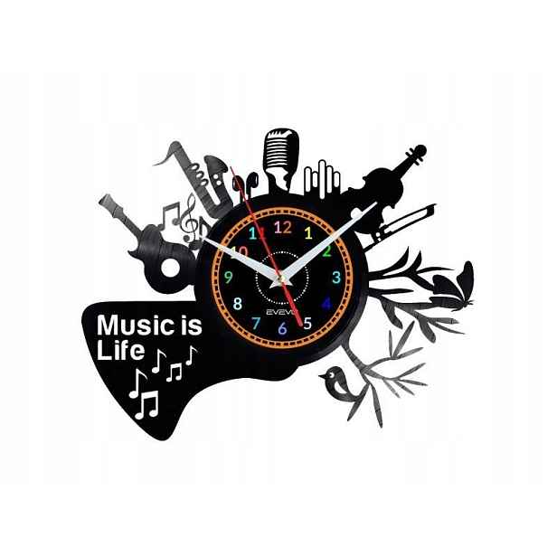 Music Is Life Dárek pro milovníka Originální Nástěnná Dekorace z desky