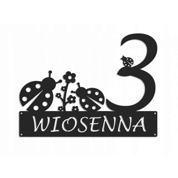 Číslo Na Dům 48 cm Tabule Adresa Ocel 2 mm Grafika 5238