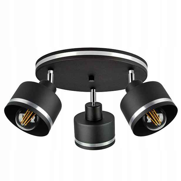 Kovová lampa Stropní Svítidlo Stropní lustr s páskem