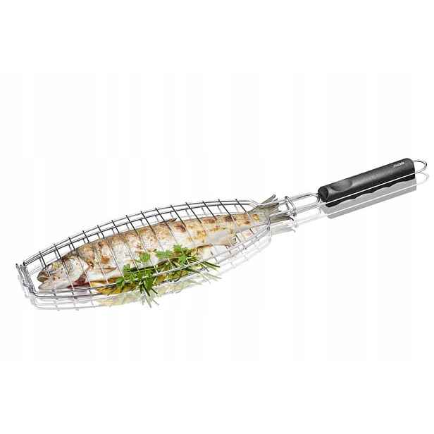 Koš na grilování ryb Gefu 49,5 cm nerezová ocel skládací Bbq
