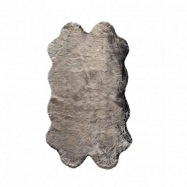 UMĚLÁ KOŽEŠINA, 90/160 cm, antracitová