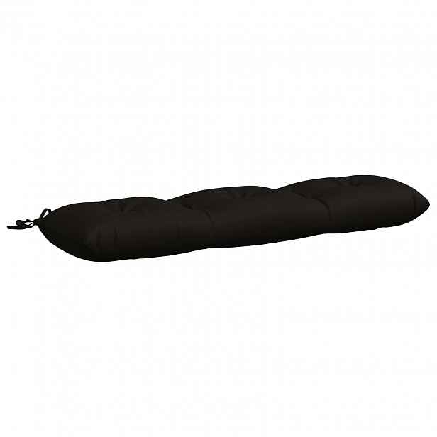 vidaXL Polštář na lavici VIANEN 100% polyester Černá 110 x 30 x 12 cm