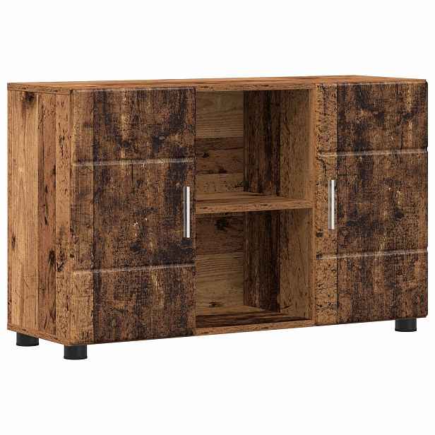 vidaXL Servírovací skříň FLORIN 88,5 x 30,5 x 55,5 cm Staré dřevo
