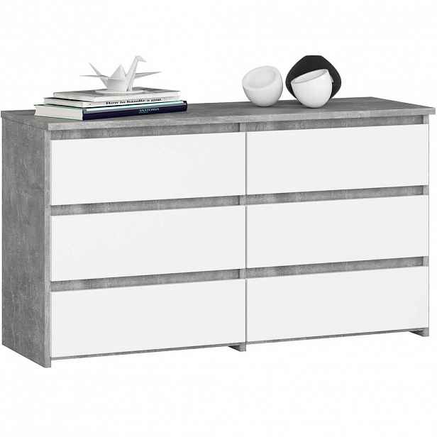 RAUMHIRSCH FURNITURE KOMODA Beton, bílá 57/100/35