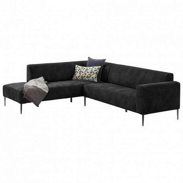 W.Schillig ROHOVÁ SEDAČKA, textil, černá - Sedací soupravy - 000137005212