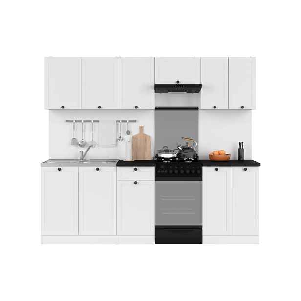 BRW Kuchyň JUNONA MODUL RAMKA 230 cm, bílá