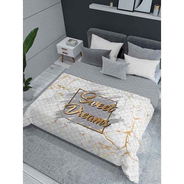 Detexpol Přehoz na postel Sweet Dreams mramor white, 220/240 cm (DL-566242)