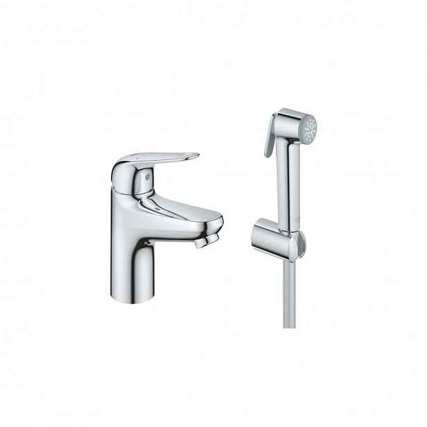 Grohe Euroeco - Umyvadlová baterie s bidetovou sprškou, chrom 24264001