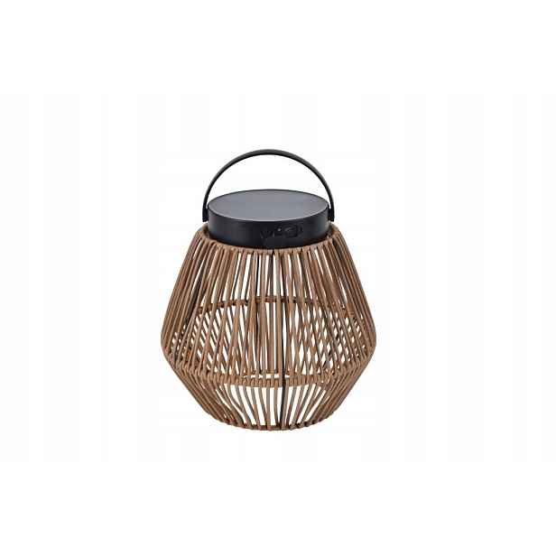 Lutec Coppa Led stolní solární lampa 2.8W Rattan IP44 4000K