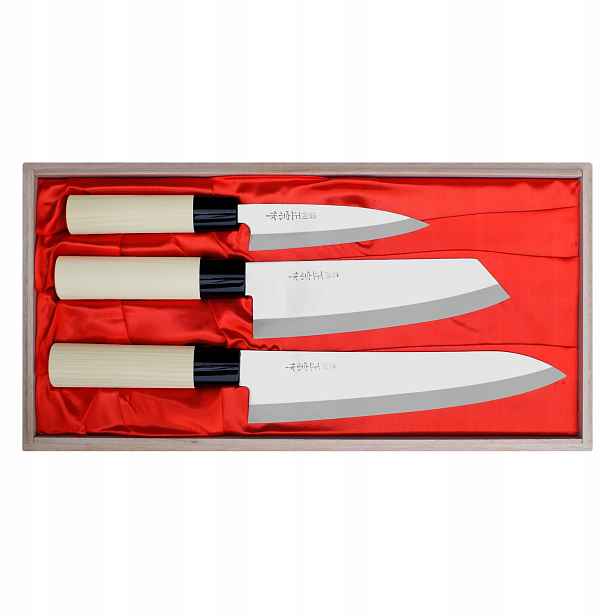 Sada kuchyňských nožů Satake od šéfkuchaře Megumi Santoku (487-005)