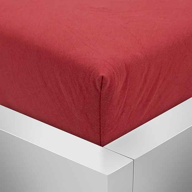 TP Jersey prostěradlo 90x200 Premium - Červená