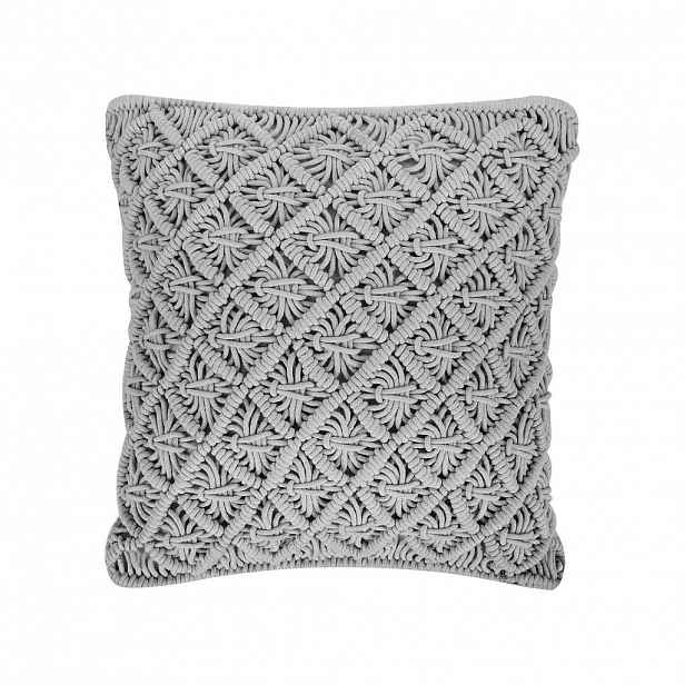 Beliani DEKORATIVNÍ polštář Šedý 40/45 cm Kizkalesi