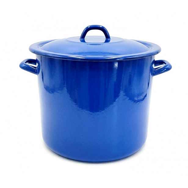 Hrnec Smaltovaný 13 l Retro Vysoké víko Plyn/indukce Maďarský fi30 cm
