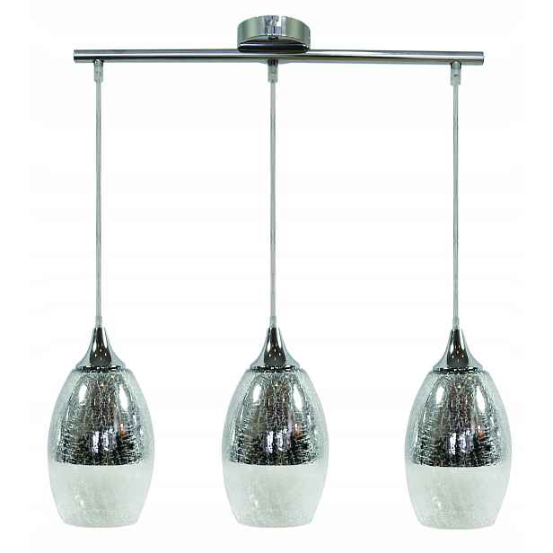 Stříbrné závěsné svítidlo 3X60W E27 Celie Candellux