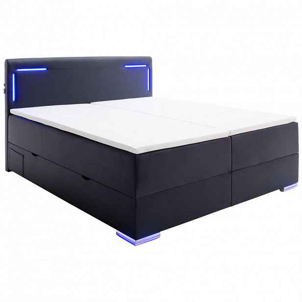 Xora POSTEL BOXSPRING, 180/200 cm, černá