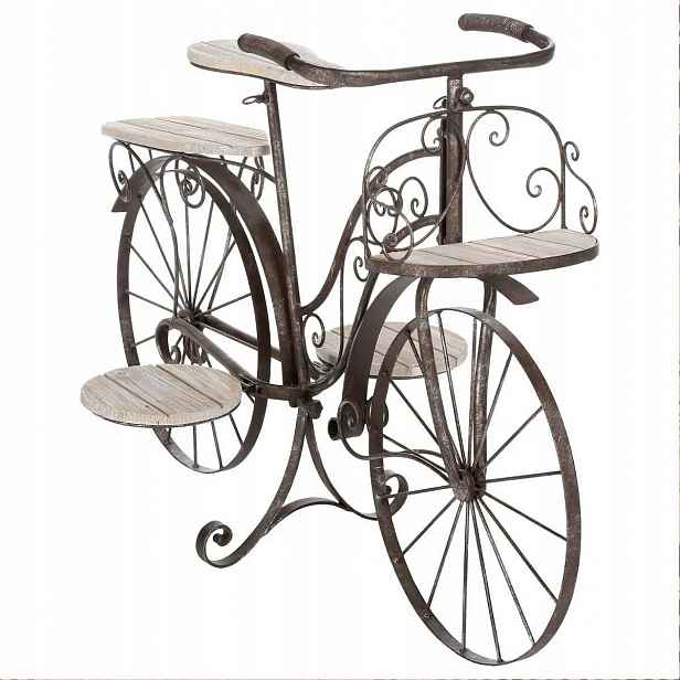 Držák Na Květináč dekorativní Kolo Zestárlé Stylové 59 Cm