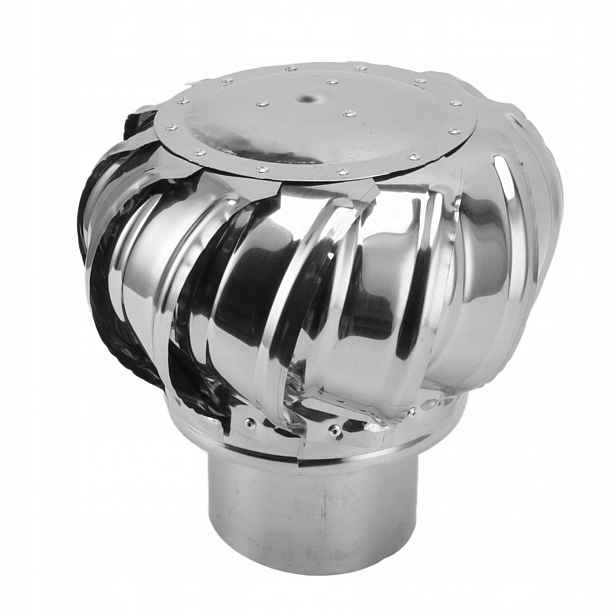 Odtahový Střešní Ventilátor Pro Komínový Nástavec Nerezová Ocel 280 x 110 MM