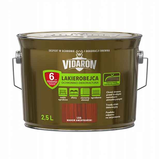 Vidaron Ochranný Lak 2,5 L Americký Mahagon