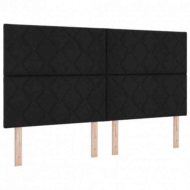 vidaXL Čelo postele Černý 180 cm textil