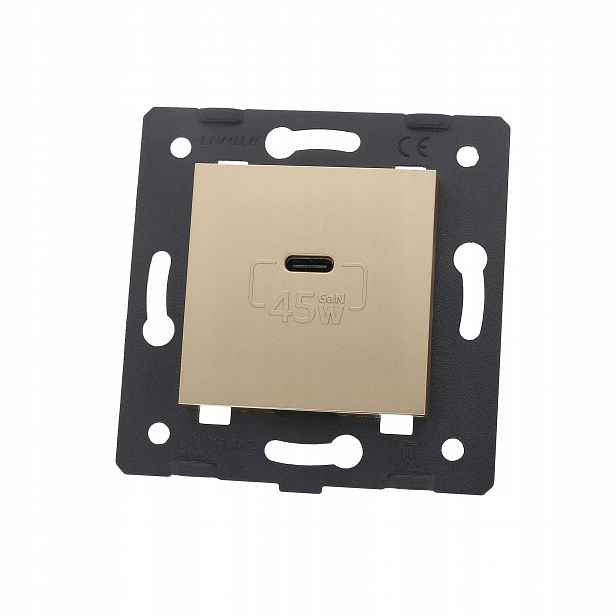 Vložka Nabíječky Gan 45W Usb Zlatá Livolo