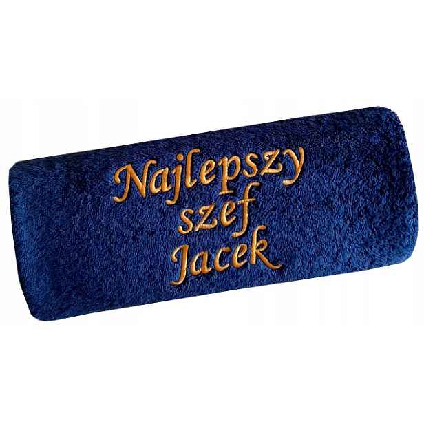 Dárek pro Šéfa, narozeniny, jmeniny, svátky, Ručník s věnováním, nápisem výšivka