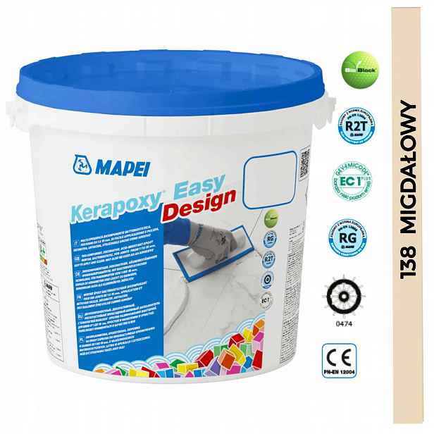 Mapei Epoxidová Spárovací Hmota Kerapoxy Easy Design 3 kg Kyselinovzdorná 138 Mandlová