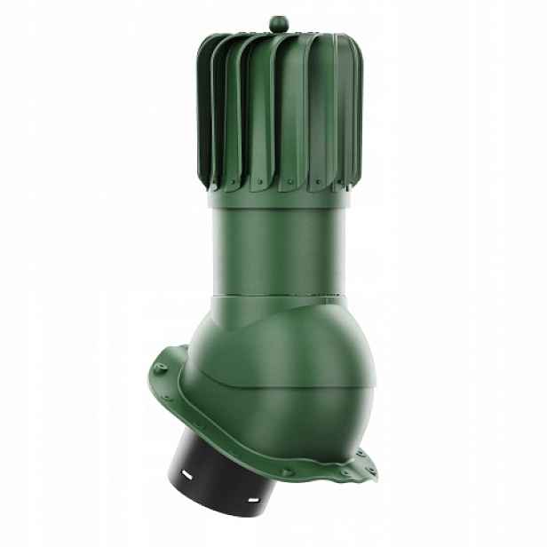 Rotační krb Rotoline pro plechovou střešní krytinu G fi 150 mm podlouhlý zelený