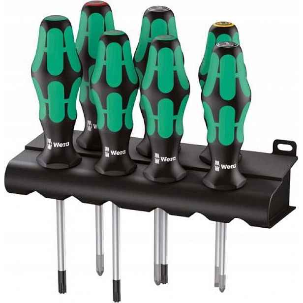 Sada plochých šroubováků Ph, Pz, Torx 6 ks 335/350/367/7 Kraftform Wera