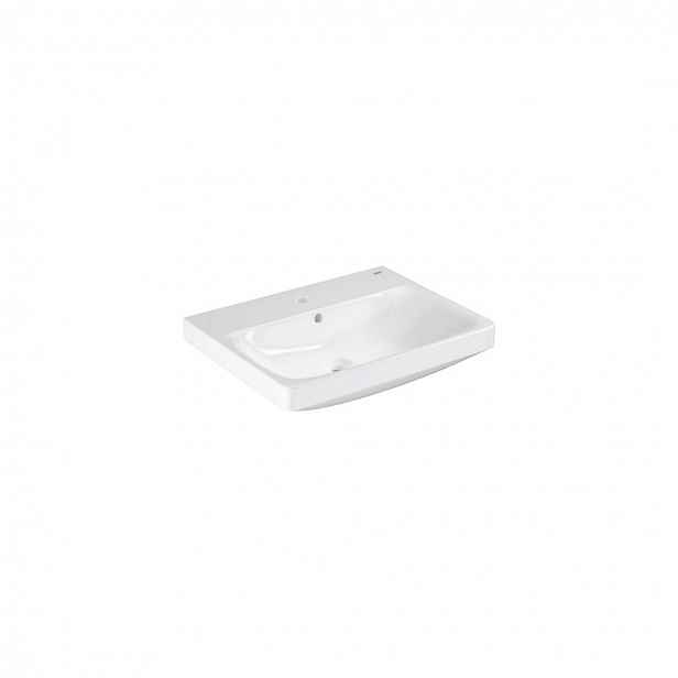 Grohe Euro Ceramic - Umyvadlo 60x47 cm, s přepadem, otvor pro baterii, alpská bílá 102415SH00