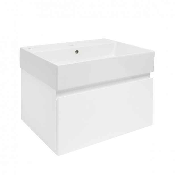 Koupelnová skříňka s umyvadlem SAT B-Way 59x30x45 cm bílá lesk BWAY60WU2