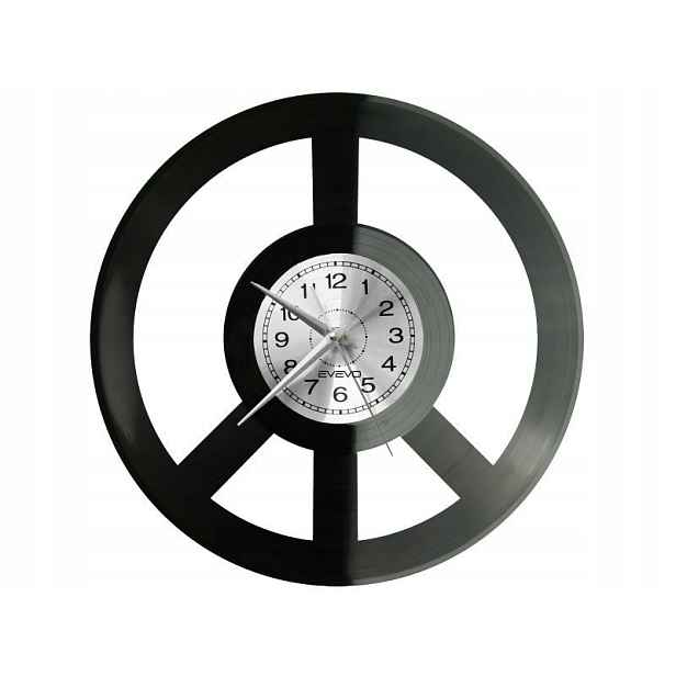 Peace And Love Symbol Pacifismu Nástěnné Hodiny Vinylová Deska Dárek