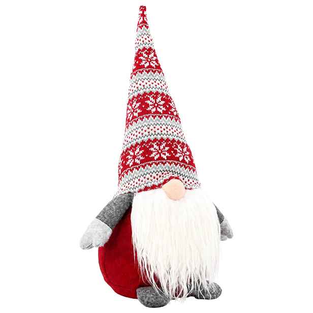 vidaXL Vánoční skřítek Červená 45 cm Polyester