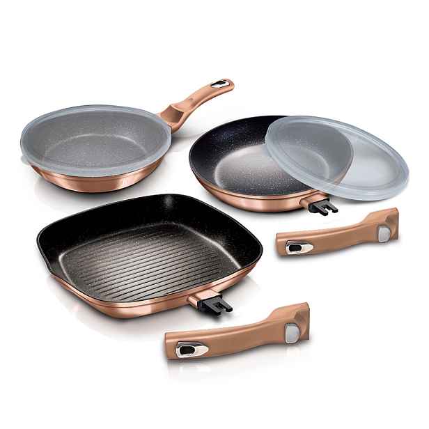 BH-7038 Sada pánví 5 ks Berlinger Haus Rose Gold indukční