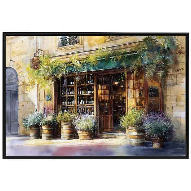Plakát Rámeček Hliníkový Vinárna Obchod Levandule Francouzský Styl 60x40