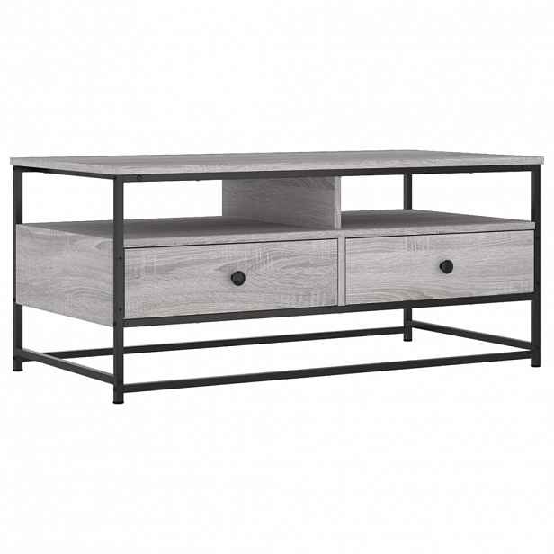 vidaXL Konferenční stolek šedý sonoma 100x51x45 cm kompozitní dřevo
