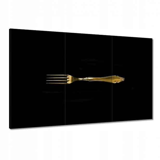 Obrazy 120x80 Zlatá vidlička