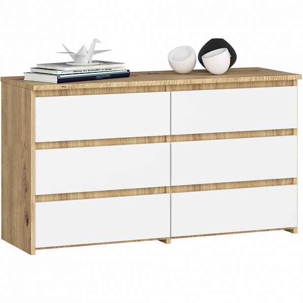 RAUMHIRSCH FURNITURE KOMODA Artisan dub, bílá 57/100/35