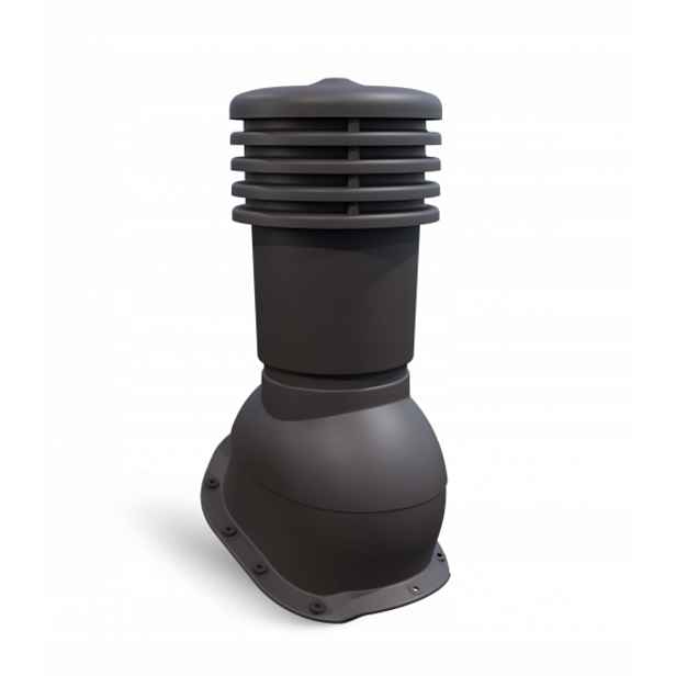 Větrací komín pro plechovou střešní krytinu ⌀150 mm Ventos X B26 Bronz 8019