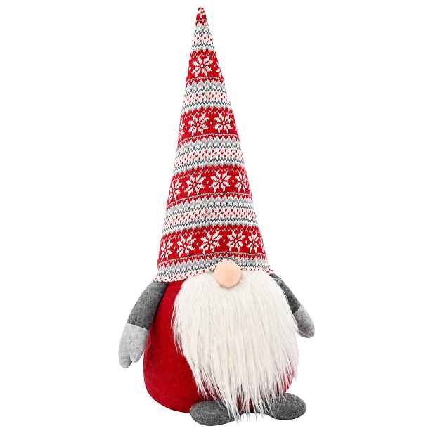 vidaXL Vánoční skřítek Červená 80 cm Polyester