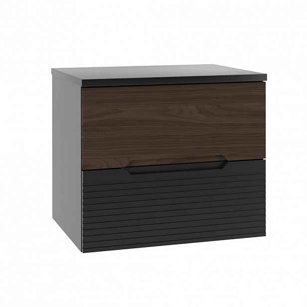 Petits-meubles SKŘÍŇKA POD UMYVADLO 60.6cm Sylla Černá a dřevěná