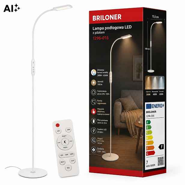 Podlahová Led lampa s dálkovým ovládáním 7W Stmívání Proměnlivé barvy Obývací pokoj Ložnice