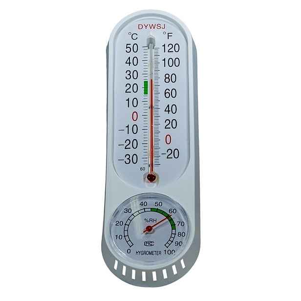 teploměr + vlhkoměr 22x6,5cm, -20°C+50°C, plast