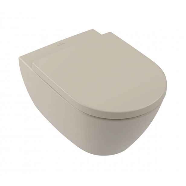 Villeroy & Boch Subway 2.0 - Závěsné WC, DirectFlush, CeramicPlus, Almond 5614R0AM