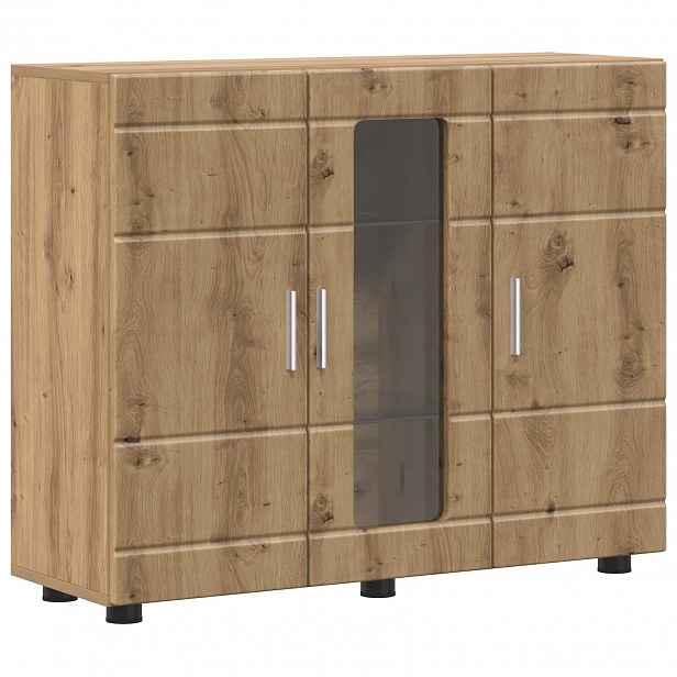 vidaXL Dřevěná skříň Artisanový dub Kompozitní dřevo