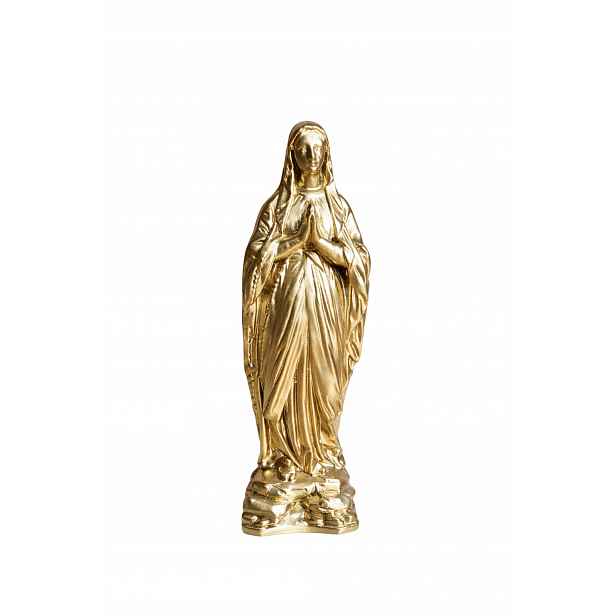 Figurka Božské Matky Z Lourdes 30 CM Zlatá Devocionálie Francie