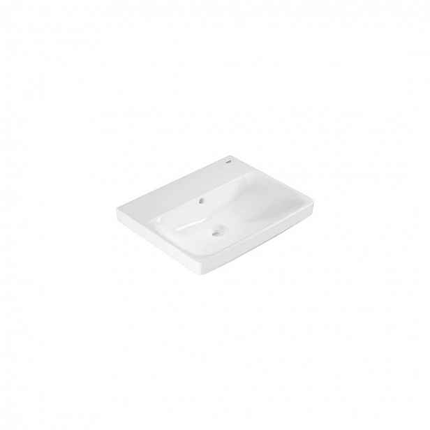 Grohe Euro Ceramic - Umyvadlo 55x44 cm, s přepadem, bez otvoru pro baterii, alpská bílá 102432SH00
