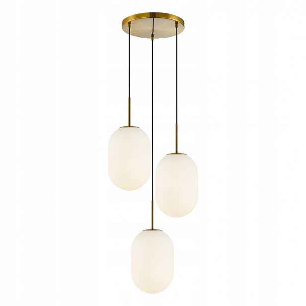 Závěsná lampa Milagro Alias ML0315 Zlatá 3xE14 Regulovatelné Sklo Kov