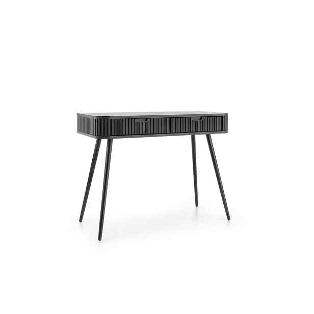 MASSENO KONZOLOVÝ STOLEK ZENZERO, 103/80/49 cm se zásuvkami, černý