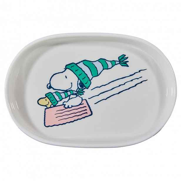Butlers PEANUTS Talířek na šperky oválný Snoopy v čepici 15 x 10 cm
