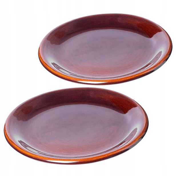 Jídelní Talíř Mělký 24 cm Sada Talířů 2 ks Set Keramika Kamenina